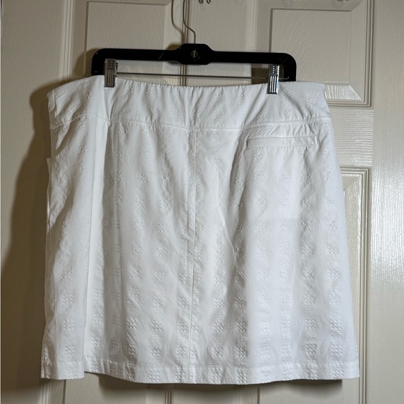 Lady Hagen White Pleated A-line Mini Skirt Size XXL - Picture 3 of 7